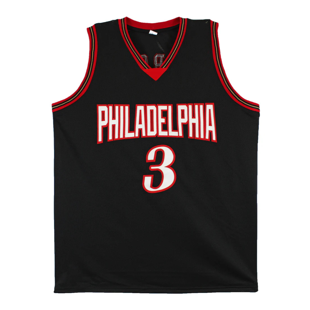 Allen Iverson Signed Philadelphia 76ers Basketball Jersey with Beckett Witness
